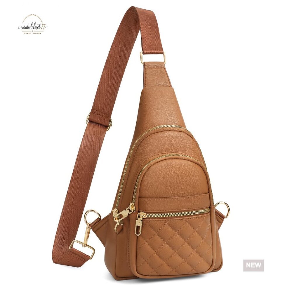 Anti-Theft Crossbody Sling Bag with RFID Protection, Adjustable Strap